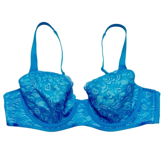 {Soma} "Enticing Lift Unlined Full Coverage Bra" Lace Floral Sexy Feminine - Picture 2 of 4